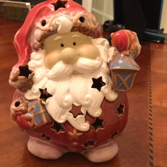 Other - Ceramic Santa Tea Light Holder